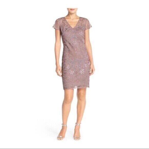 JS Collections Embellished‎ Soutache Sheath Dress Size 2 New with Tags - Picture 1 of 5